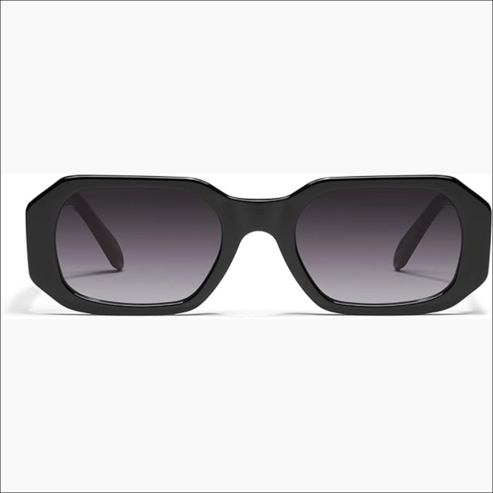 Plastic Square Sunglasses With Gradient Lenses, U… - image 1